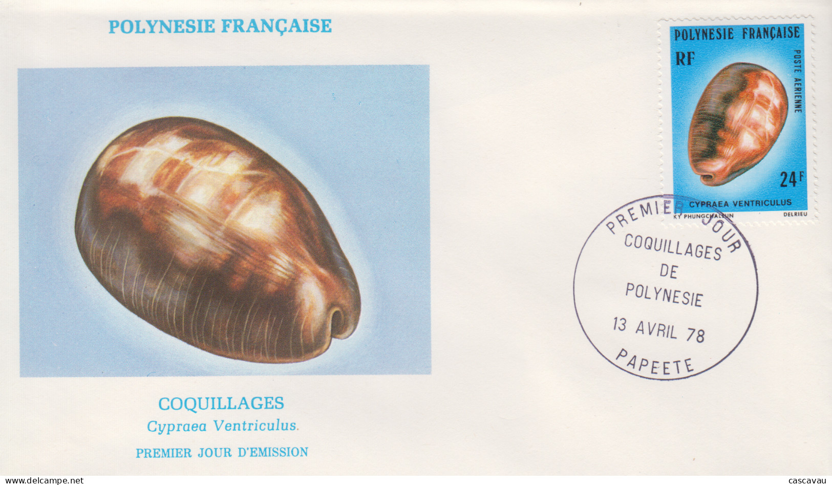 Enveloppe  FDC  1er  Jour    POLYNESIE   Coquillage   1978 - FDC