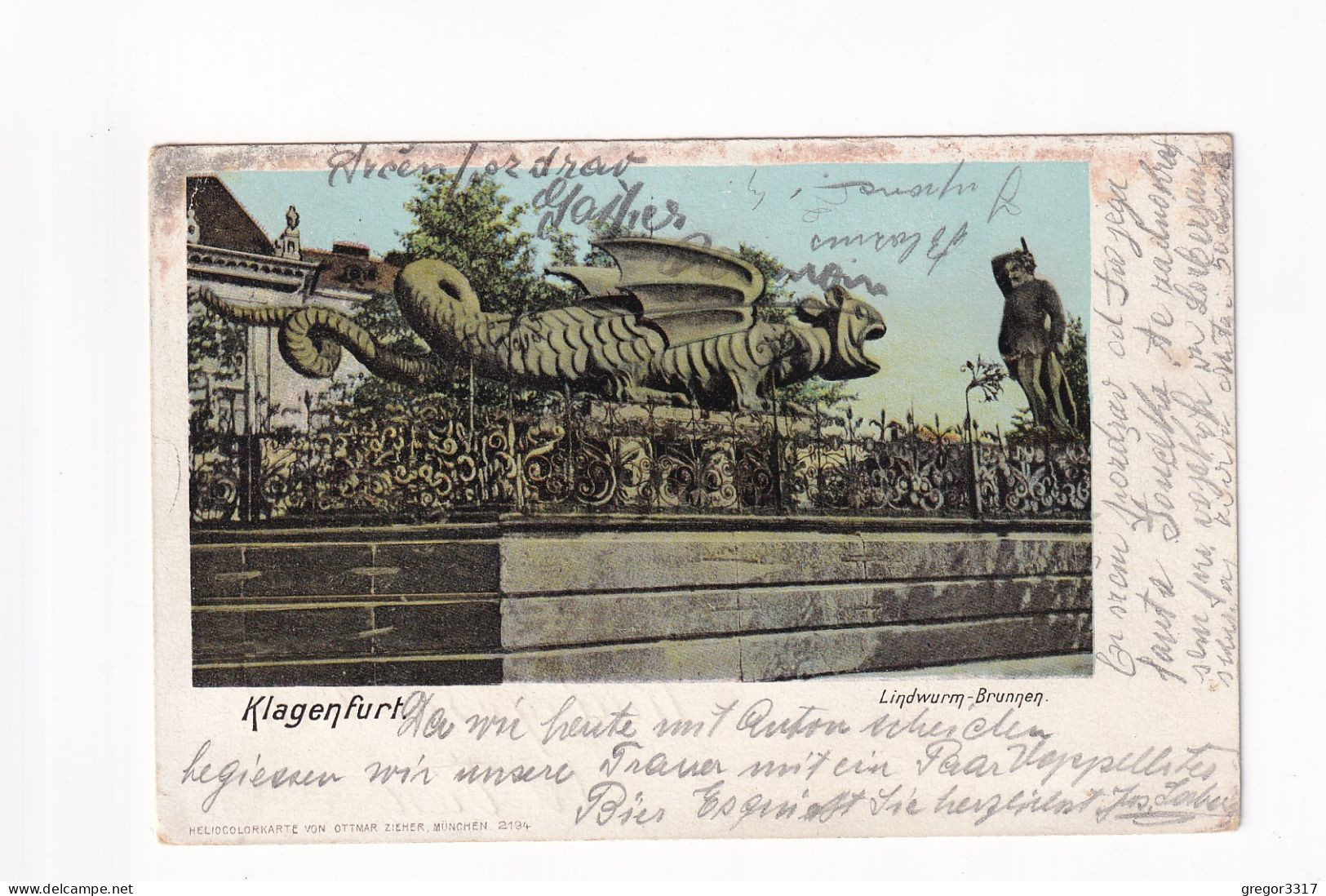 E5939) KLAGENFURT - Litho LINDWURM 1906 - Klagenfurt