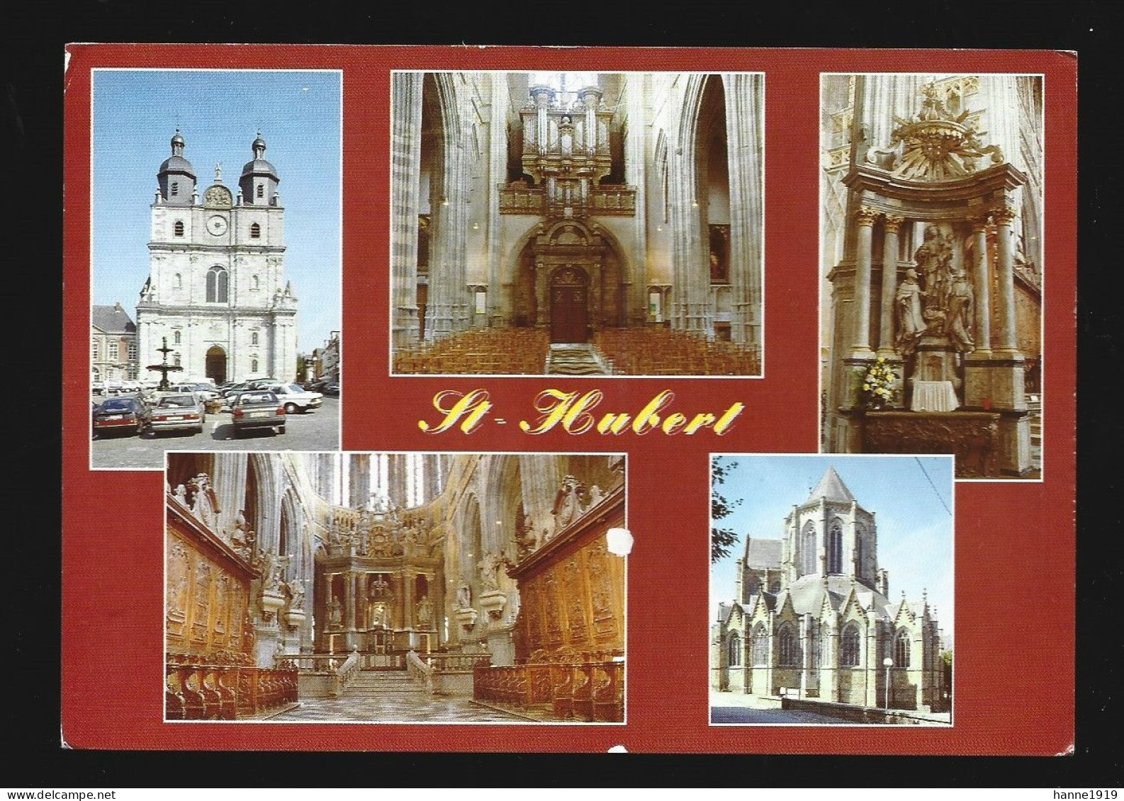 Saint Hubert Basilique Photo Carte Multi Vues Luxembourg Htje - Saint-Hubert