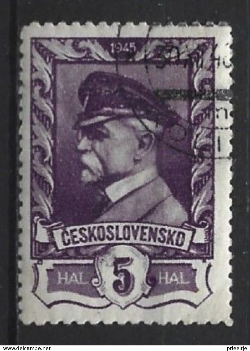 Ceskoslovensko 1945 President Masaryk  Y.T. 381 (0) - Oblitérés