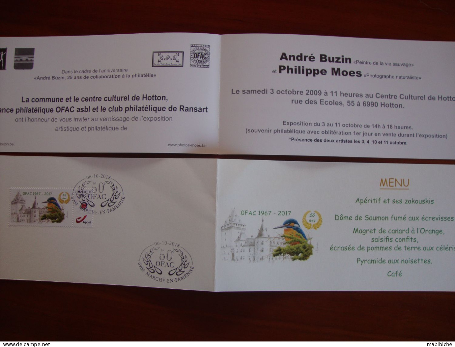 Lot De 6 Invitations Et Divers. - 1985-.. Pájaros (Buzin)