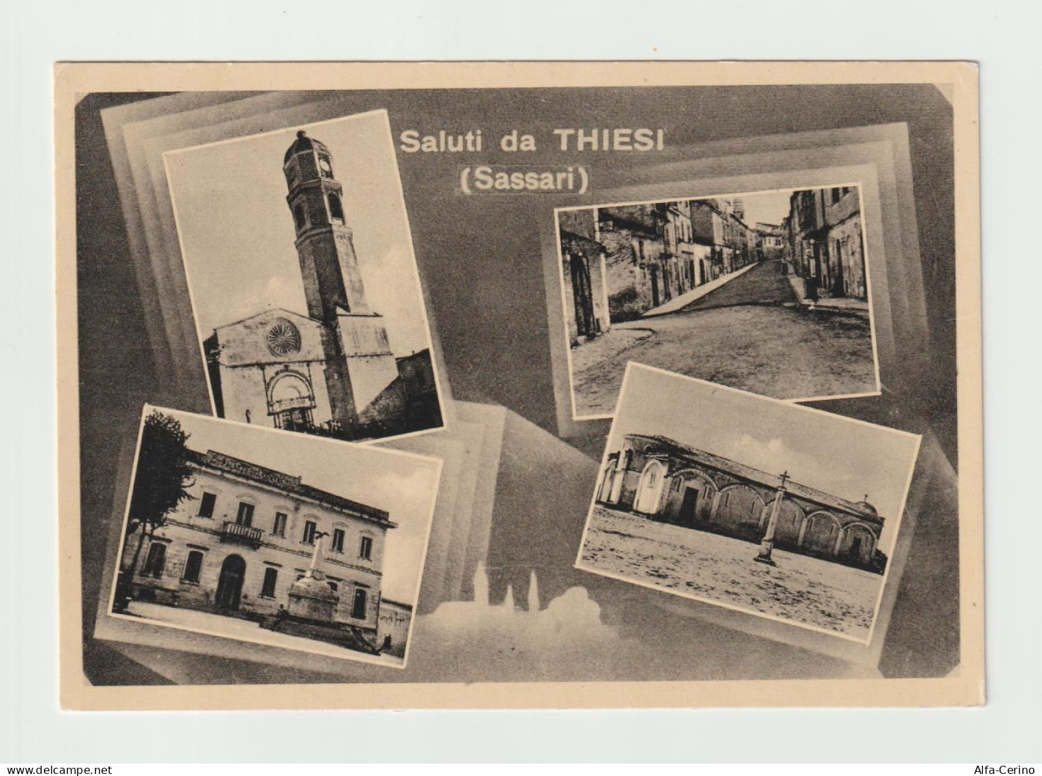 THIESI:  SALUTI  DA ... - VEDUTE  -  FOTO  -  FG - Sassari