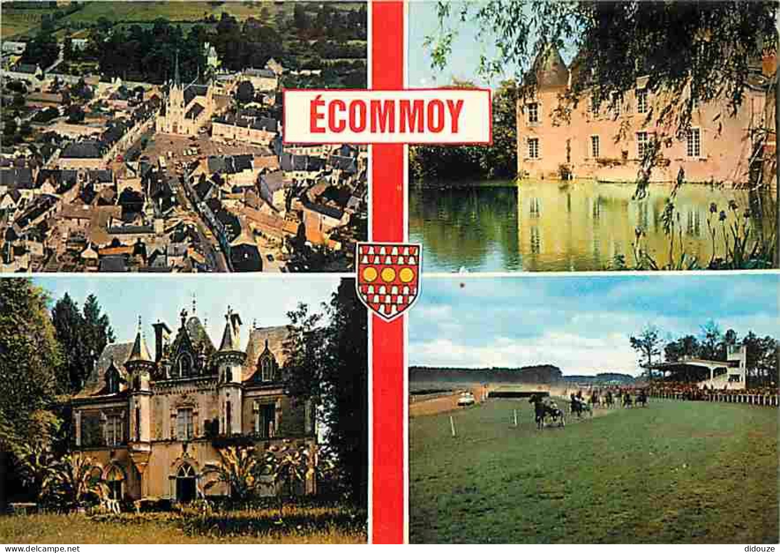 72 - Ecommoy - Multivues - Blasons - Champs De Courses - Chevaux - Carte Neuve - CPM - Voir Scans Recto-Verso - Ecommoy