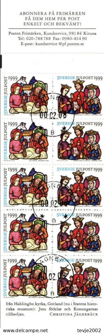 Schweden 1999 - Markenheftchen Mi.Nr. MH 259 - Gestempelt Used - 1981-..