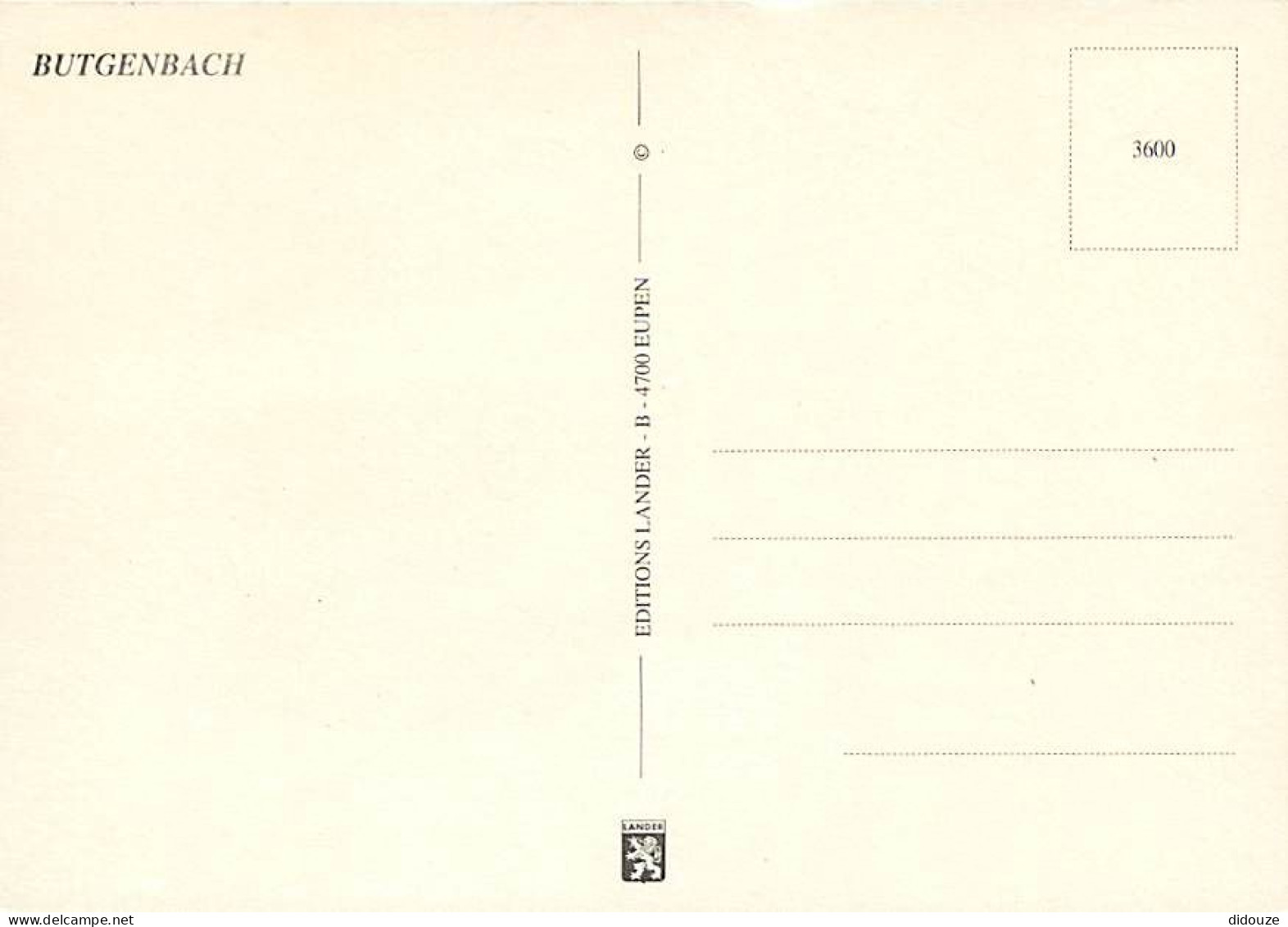 Belgique - Buetgenbach - Multivues - CPM - Voir Scans Recto-Verso - Bütgenbach