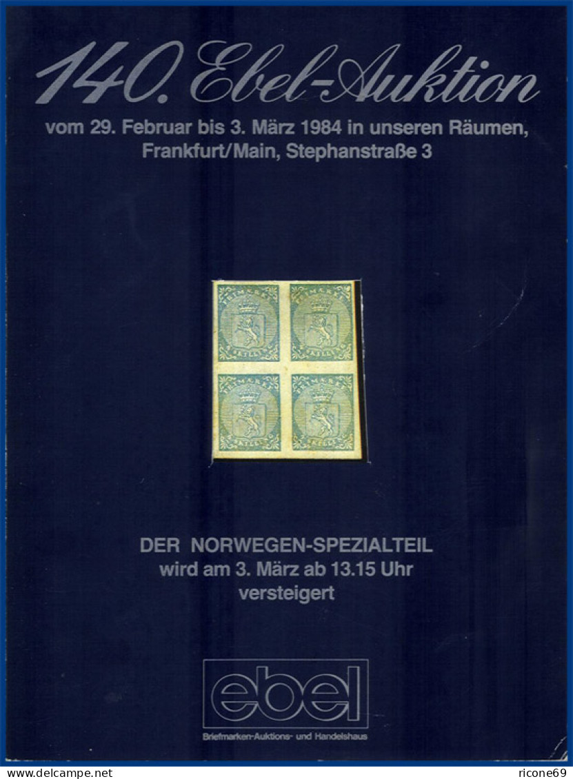 Norwegen, Per Fossum-Auktion 1984, Kompl. Katalog Mit Abbildungen. #S35 - Andere & Zonder Classificatie