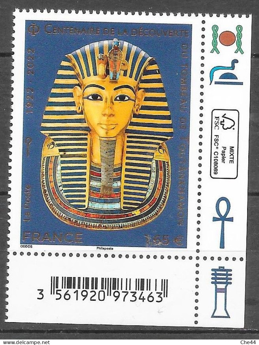 100 Ans De La Découverte De La Tombe De Toutankhamon. N°5581 Chez YT. - Archeologia