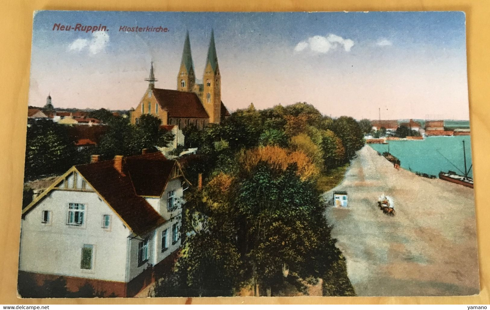 1918 - ALLEMAGNE - NEU RUPPIN  - Klosterkirche  -  1ère Guerre Mondiale - Feldpost - Neuruppin