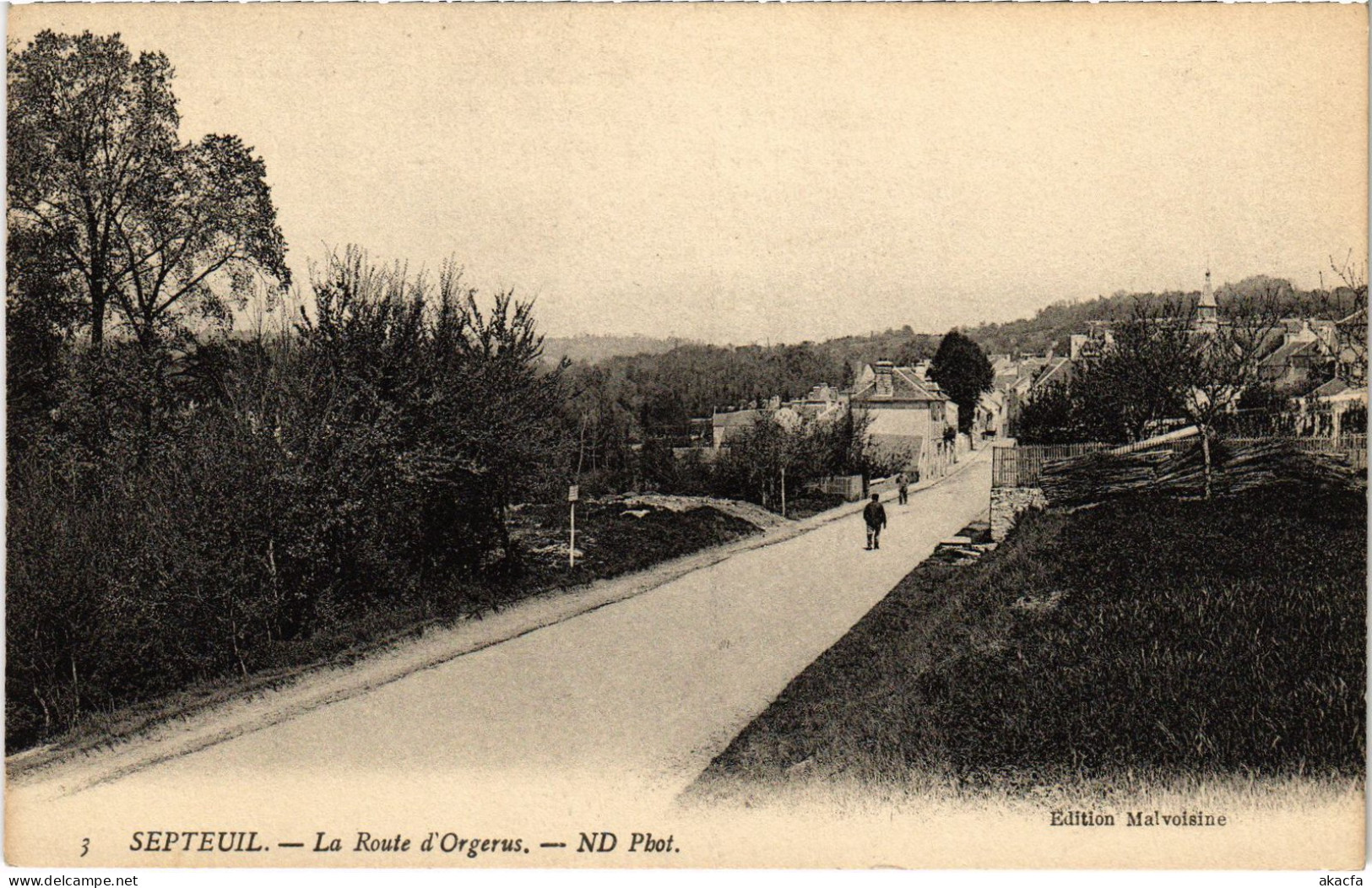 CPA SEPTEUIL La Route D'Orgerus (1386241) - Septeuil