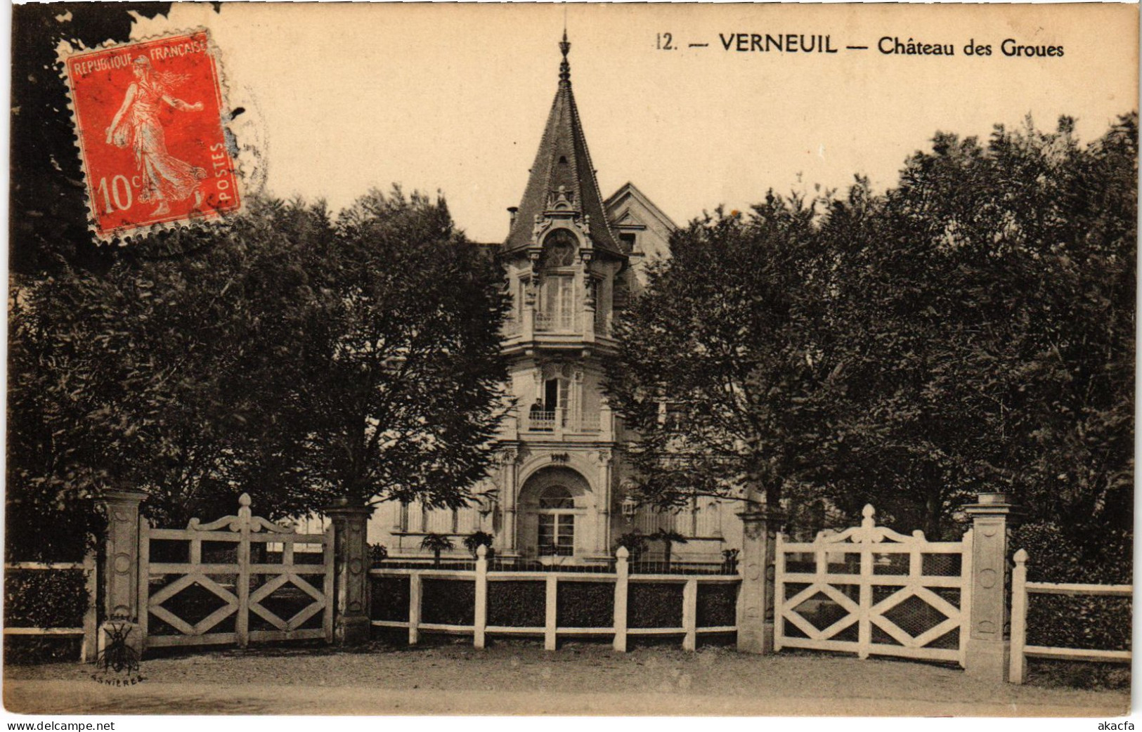 CPA VERNEUIL-sur-SEINE Chateau Des Groues (1386217) - Verneuil Sur Seine