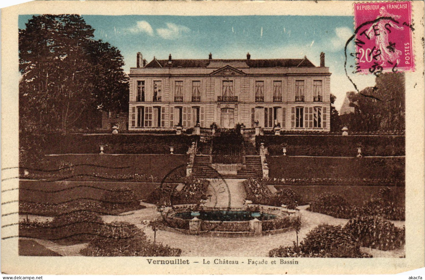 CPA VERNOUILLET Chateau - Facade Et Bassin (1386160) - Vernouillet