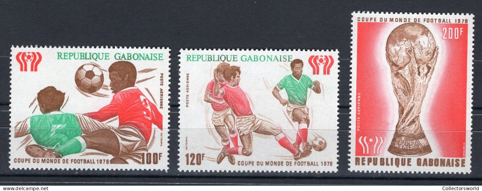 Gabon 1978 Serie 3v World Cup Football Soccer MNH - Gabun (1960-...)