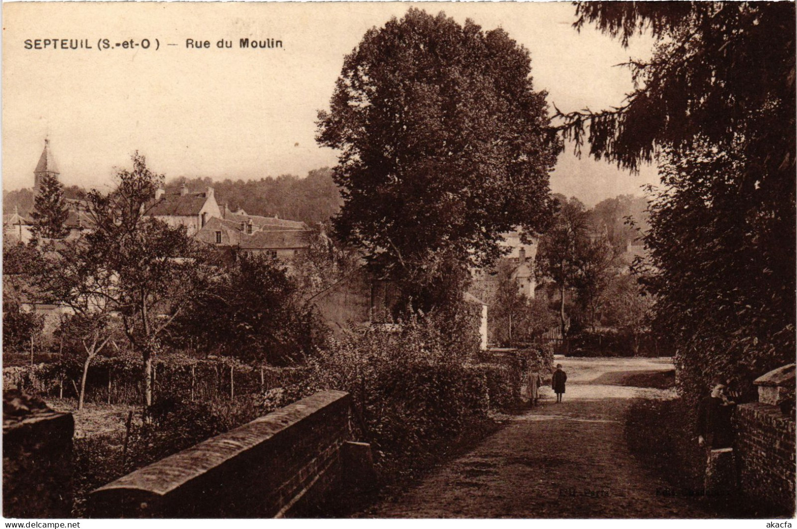 CPA SEPTEUIL Rue Du Moulin (1386098) - Septeuil