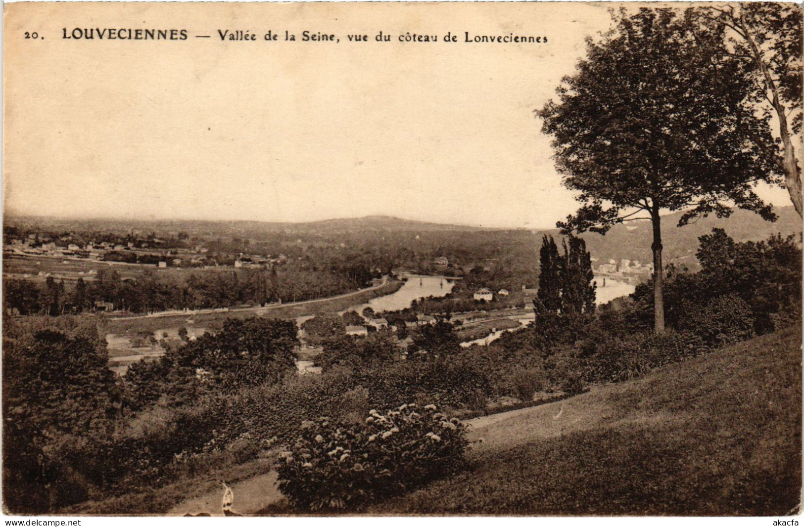 CPA LOUVECIENNES Vallee De La Seine - Vue Du Coteau De Louveciennes (1386304) - Louveciennes