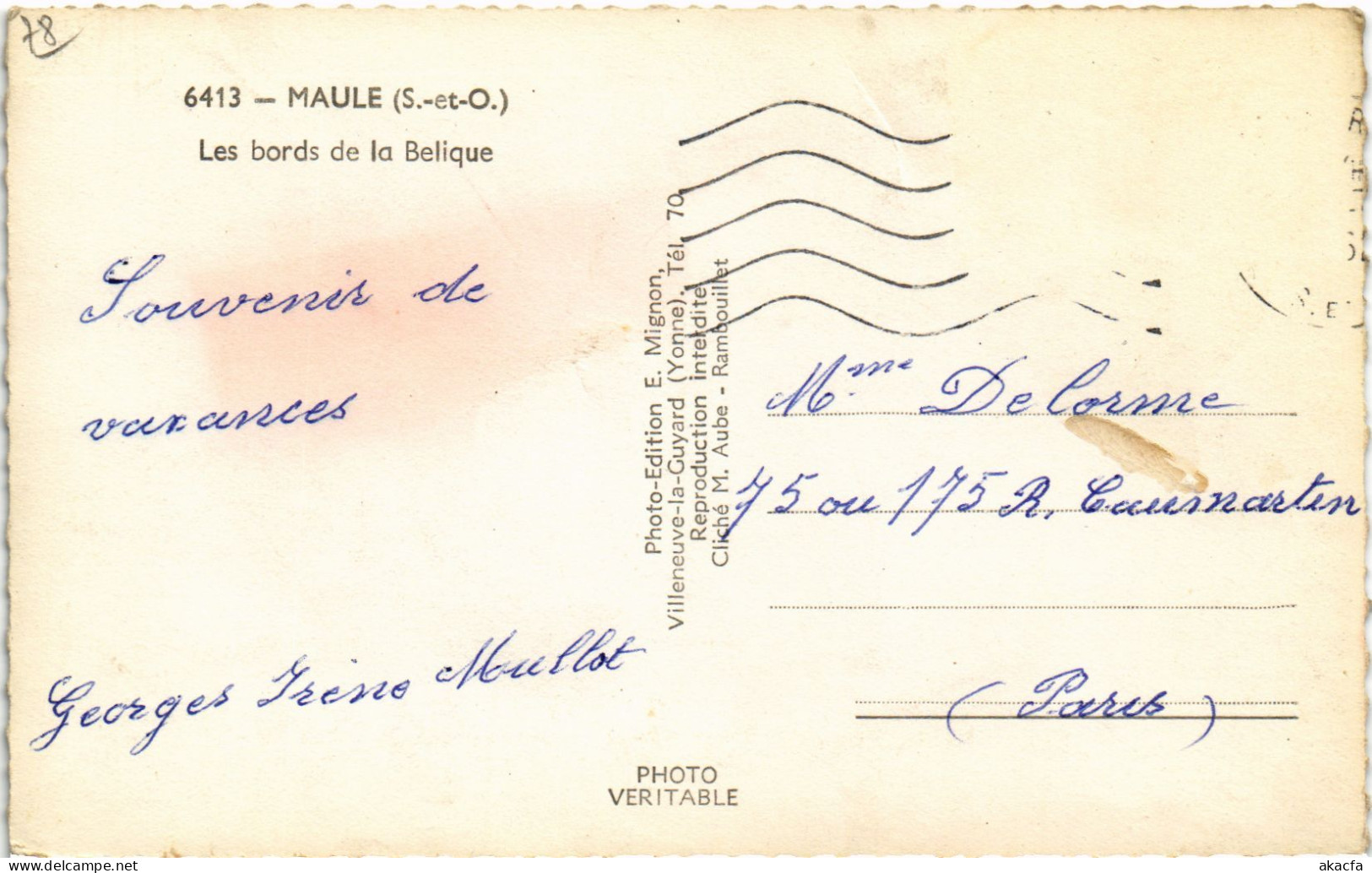 CPA MAULE Les Bords De La Belique (1386298) - Maule