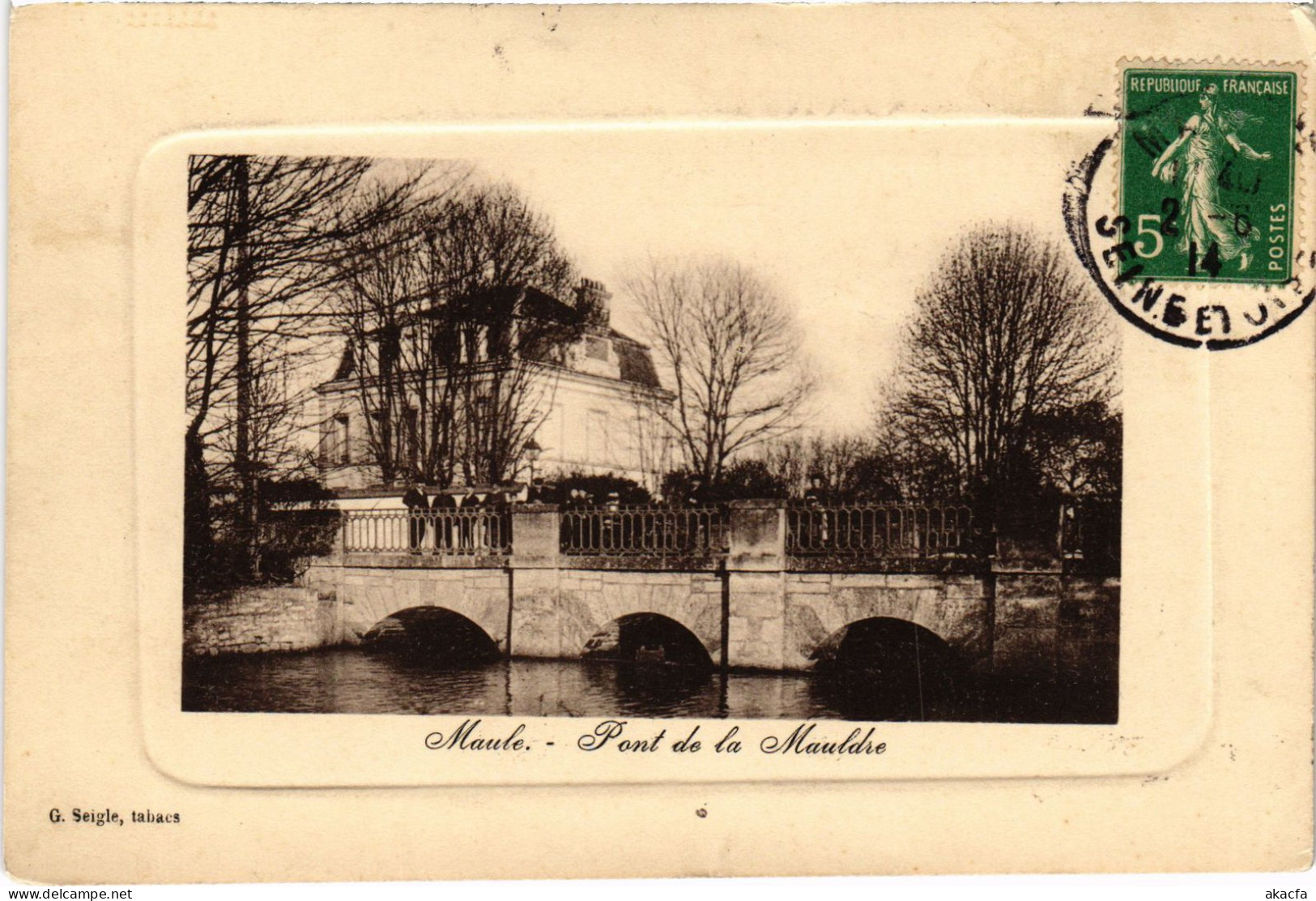 CPA MAULE Pont De La Mauldre (1386971) - Maule