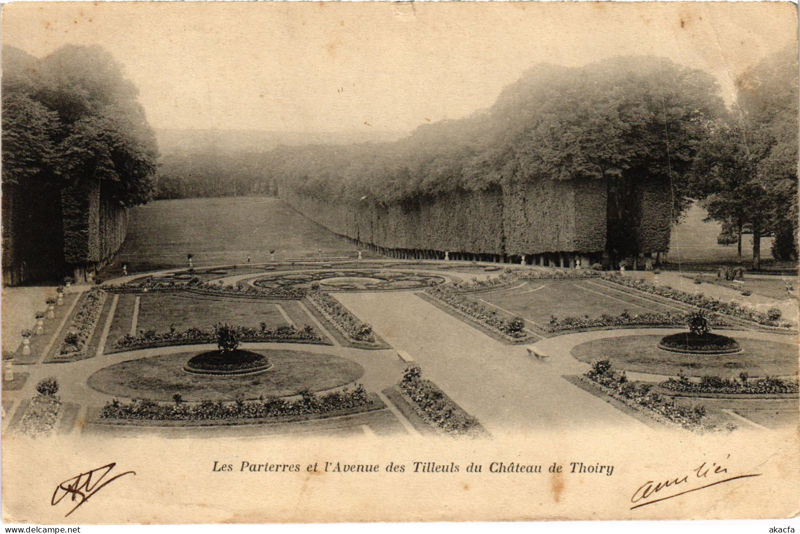 CPA THOIRY Les Parterres Et L'Avenue Des Thiers Du Chateau (1386964) - Thoiry