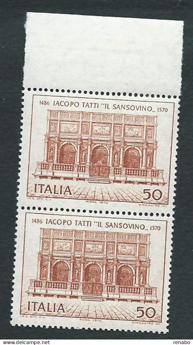 Italia 1970; Il Sansovino, Loggetta Del Campanile Di San Marco. Coppia Verticale. - 1961-70: Mint/hinged