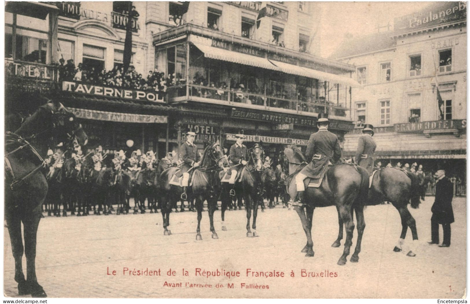 CPA Carte Postale Belgique Bruxelles Le Président De La République Française Mr Fallières VM78878 - Fiestas, Celebraciones