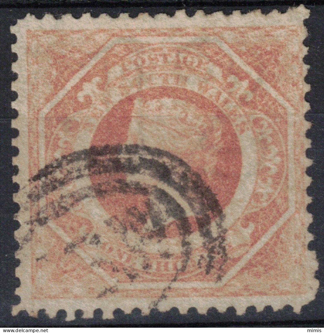 NOUVELLE GALLE DU SUD       1860-72        N° 32a   Oblitéré  Rouge Terne - Gebraucht