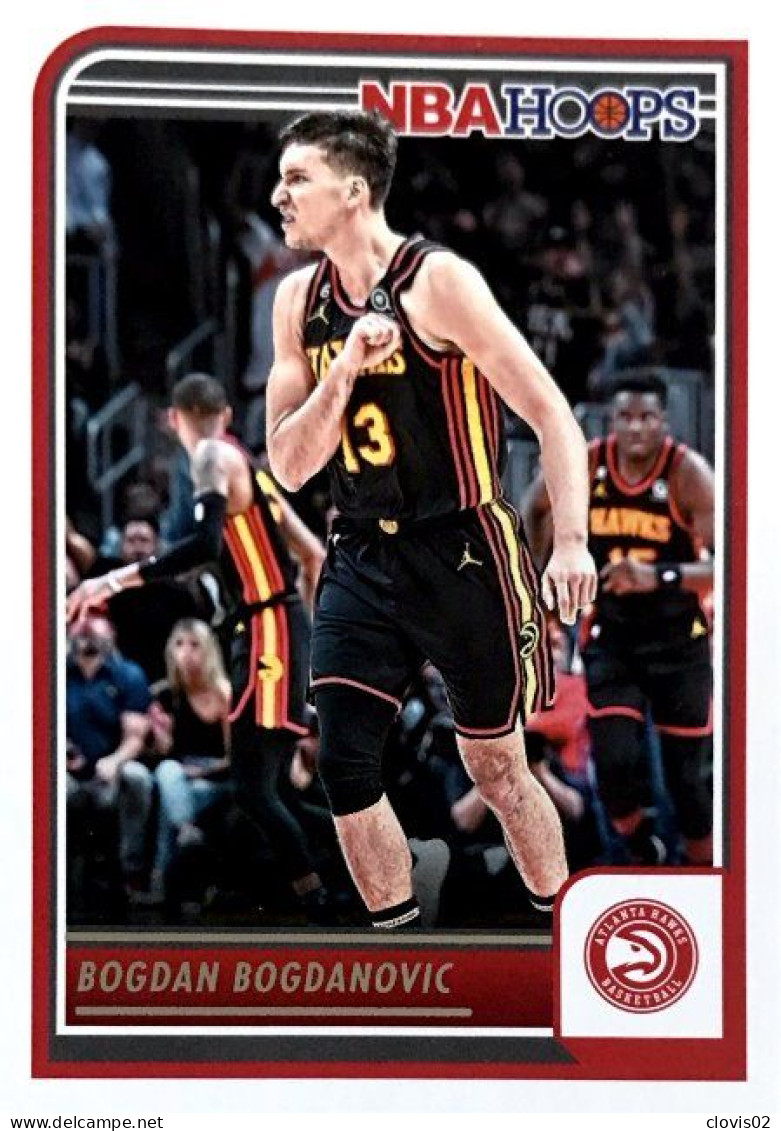 101 Bogdan Bogdanovic - Atlanta Hawks - Carte Panini 2023-2024 NBA Hoops Base Cards - Autres & Non Classés