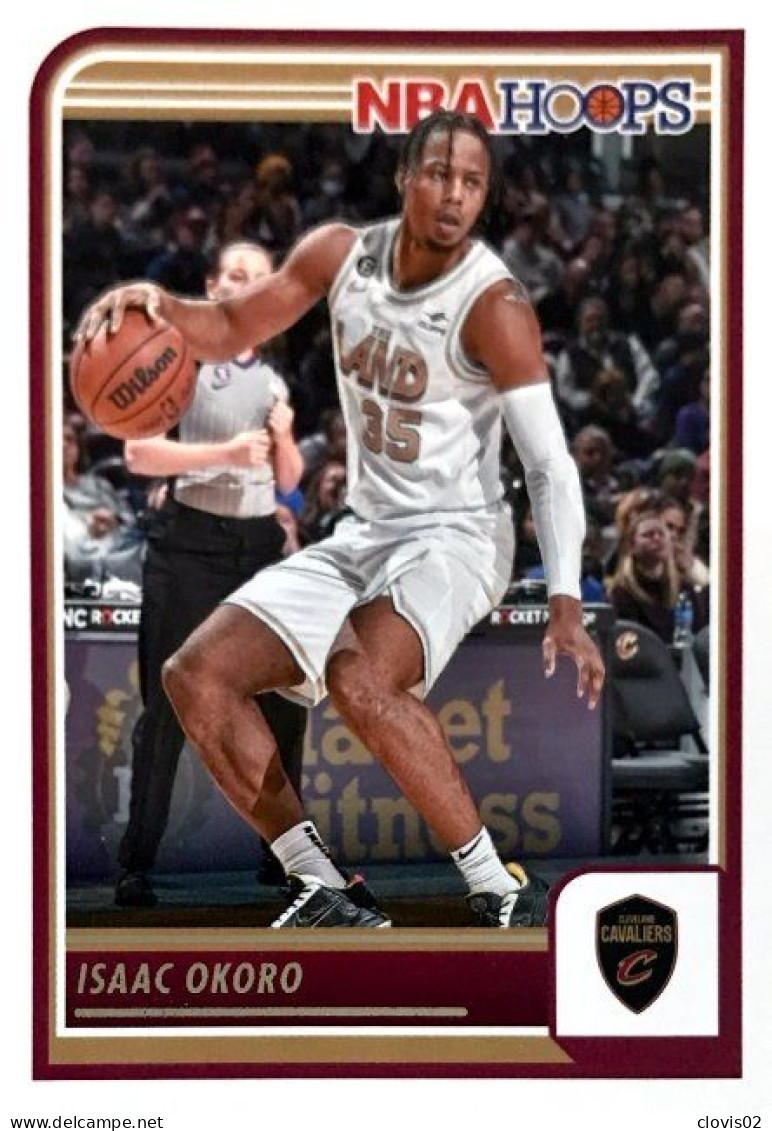 104 Isaac Okoro - Cleveland Cavaliers - Carte Panini 2023-2024 NBA Hoops Base Cards - Altri & Non Classificati