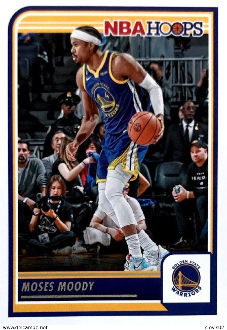 116 Moses Moody - Golden State Warriors - Carte Panini 2023-2024 NBA Hoops Base Cards - Sonstige & Ohne Zuordnung