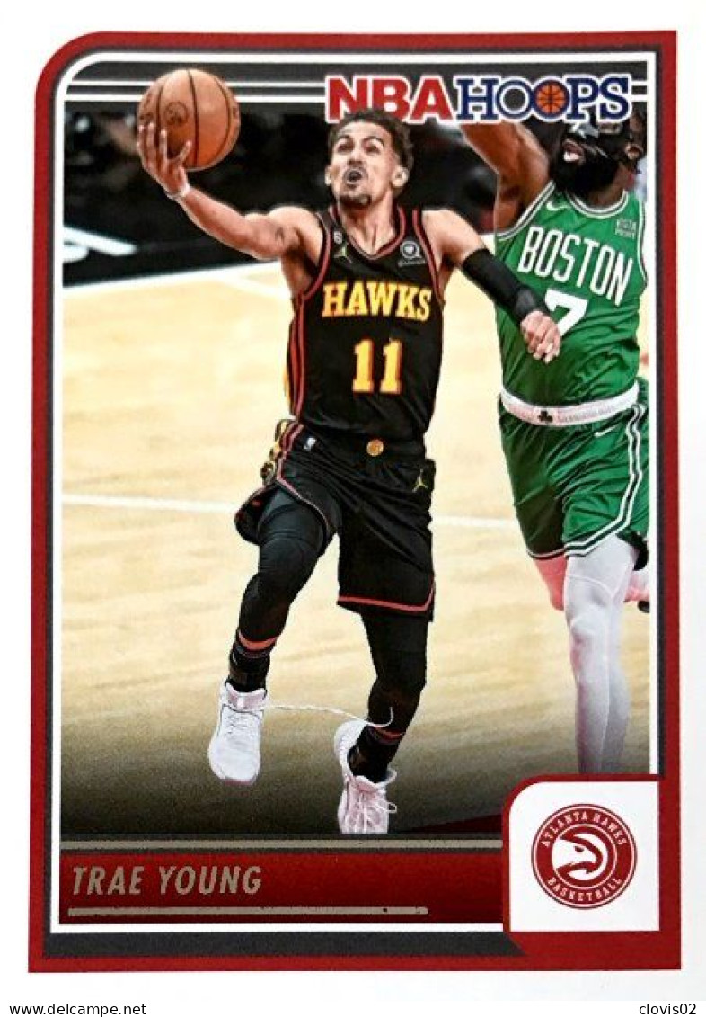 117 Trae Young - Atlanta Hawks - Carte Panini 2023-2024 NBA Hoops Base Cards - Other & Unclassified