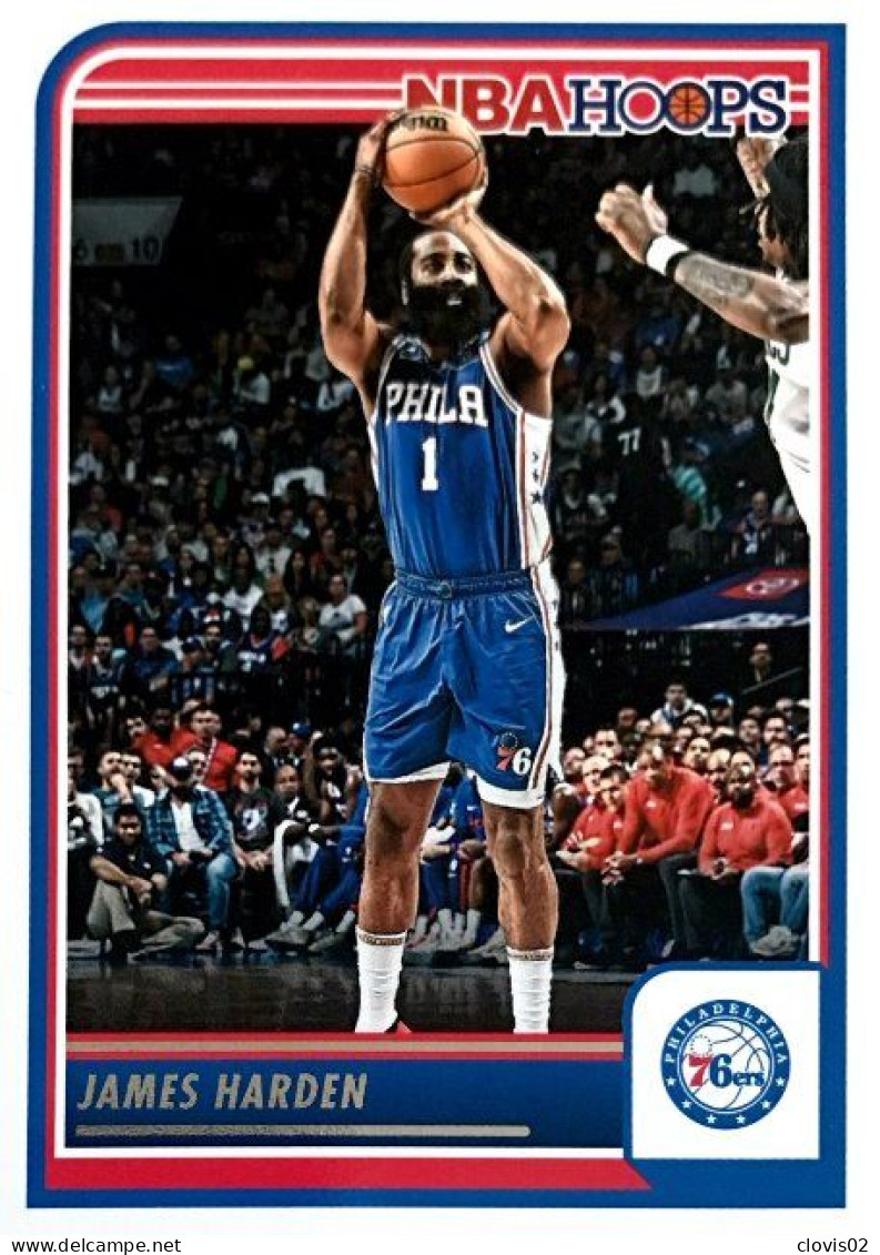 119 James Harden - Philadelphia 76ers - Carte Panini 2023-2024 NBA Hoops Base Cards - Otros & Sin Clasificación