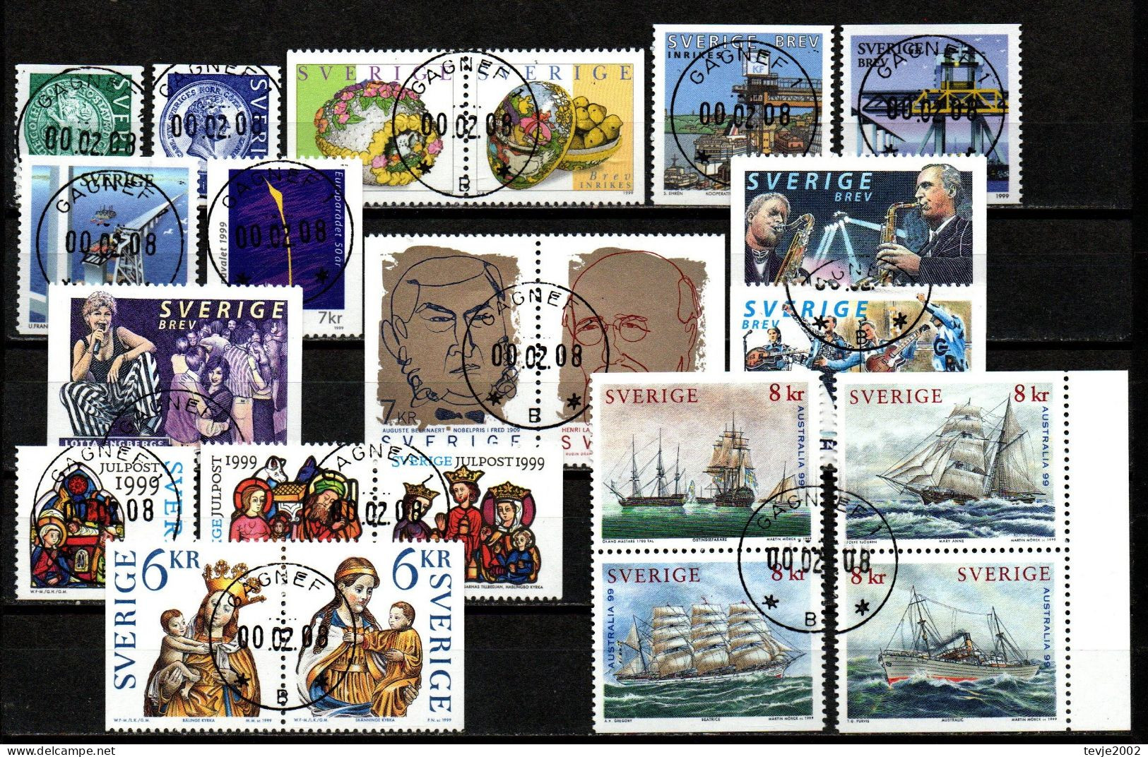 Schweden - Lot Aus 1999 - Gestempelt Used - Used Stamps