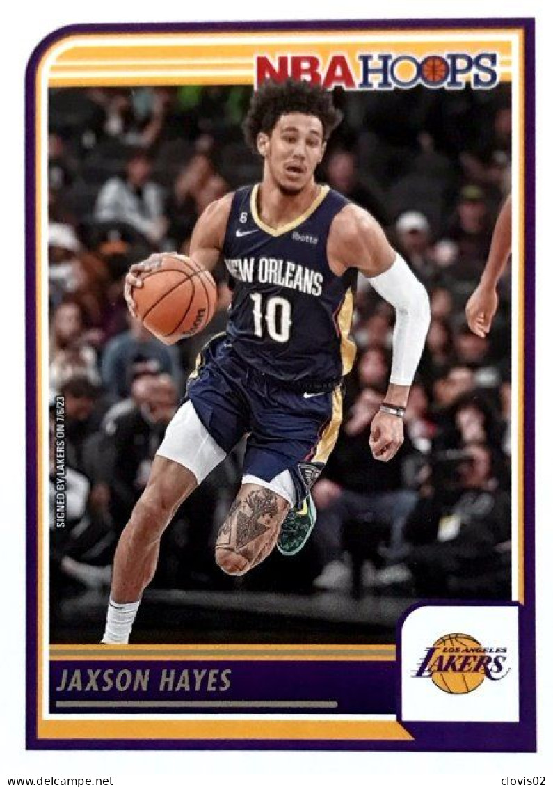 124 Jaxson Hayes - Los Angeles Lakers - Carte Panini 2023-2024 NBA Hoops Base Cards - Other & Unclassified