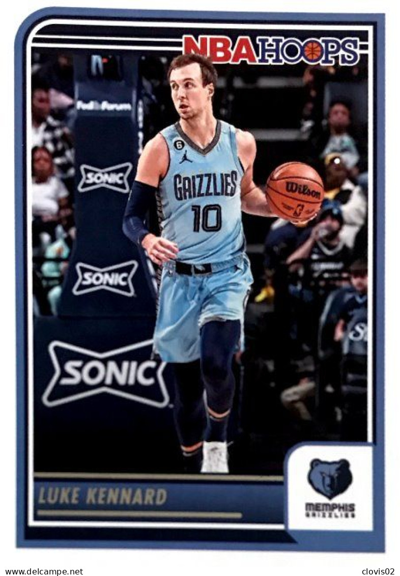 127 Luke Kennard - Memphis Grizzlies - Carte Panini 2023-2024 NBA Hoops Base Cards - Sonstige & Ohne Zuordnung