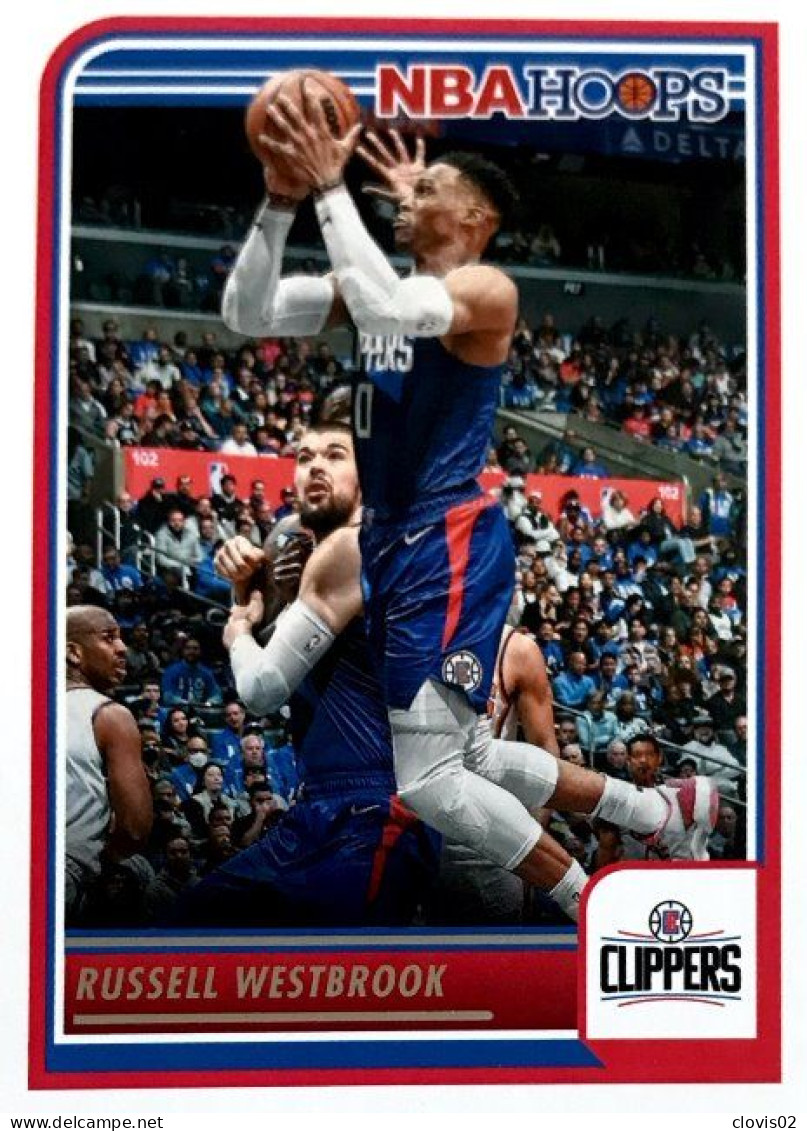 129 Russell Westbrook - Los Angeles Clippers - Carte Panini 2023-2024 NBA Hoops Base Cards - Sonstige & Ohne Zuordnung