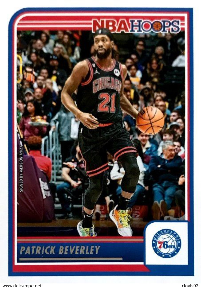 131 Patrick Beverley - Philadelphia 76ers - Carte Panini 2023-2024 NBA Hoops Base Cards - Andere & Zonder Classificatie