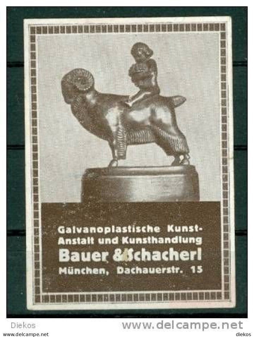 Werbemarke Cinderella Poster Stamp Galvanoplastische Kunstanstalt Bauer München #552 - Erinnophilie