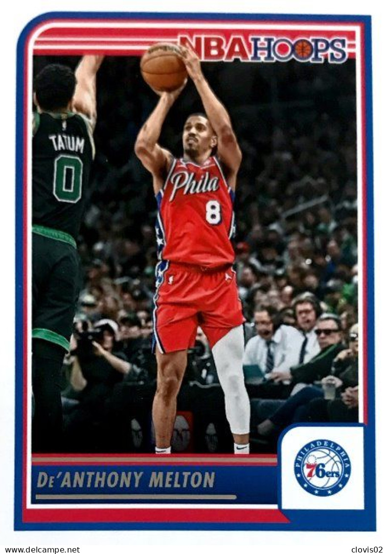 132 De'Anthony Melton - Philadelphia 76ers - Carte Panini 2023-2024 NBA Hoops Base Cards - Sonstige & Ohne Zuordnung