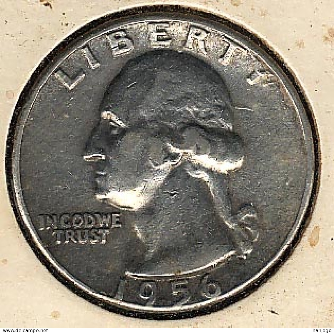 USA, 1/4 Dollar 1956, Silber, Washington - 1932-1998: Washington