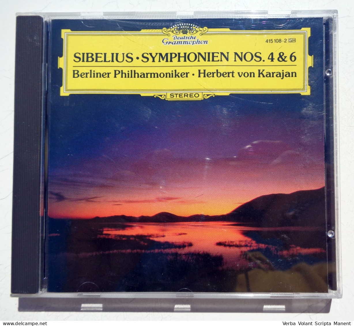 Q-1005 * SIBELIUS - SYMPHONIEN NOS. 4 & 6 - BERLINER PHILHARMONIKER, VON KARAJAN - DEUTSCHE GRAMMOPHON, 4151082 - Clásica