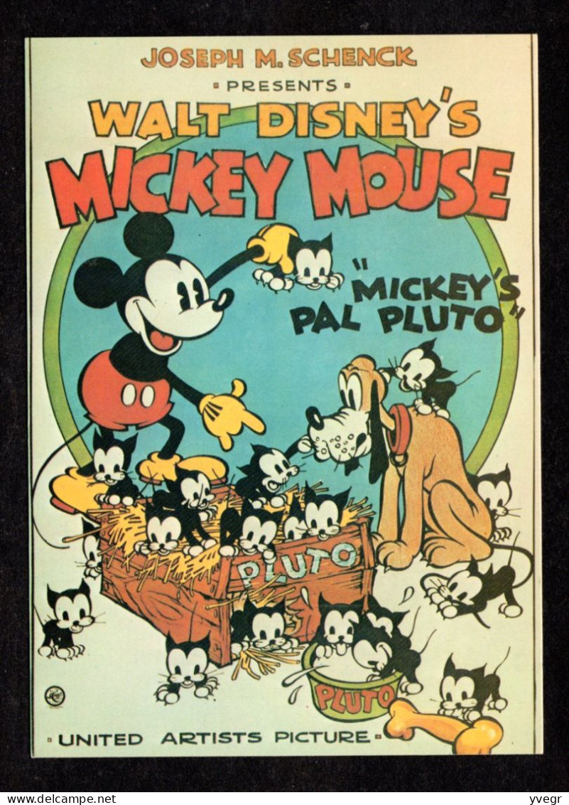 PC 374 - Mickey's Pal Pluto - Walt Disney Production (Joseph M.SCHENCK) United Artists Picture - Altri & Non Classificati