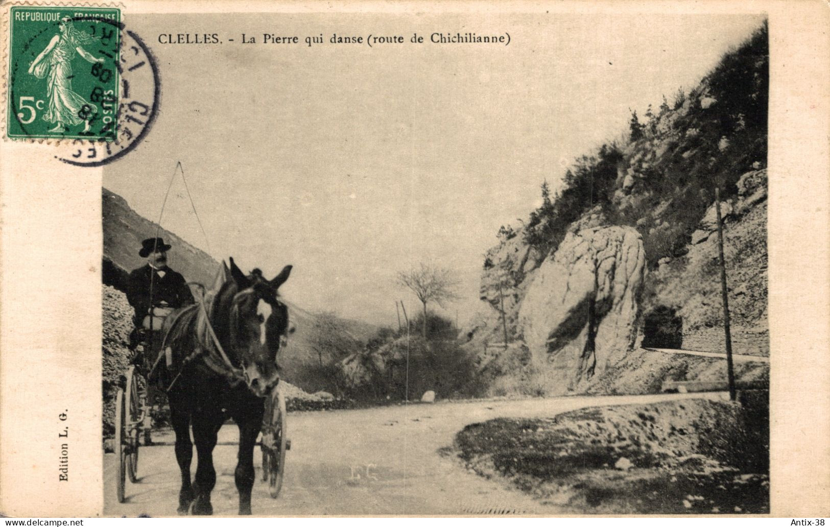 N48 - 38 - CLELLES - Isère - La Pierre Qui Danse - Route De Chichilianne - Clelles