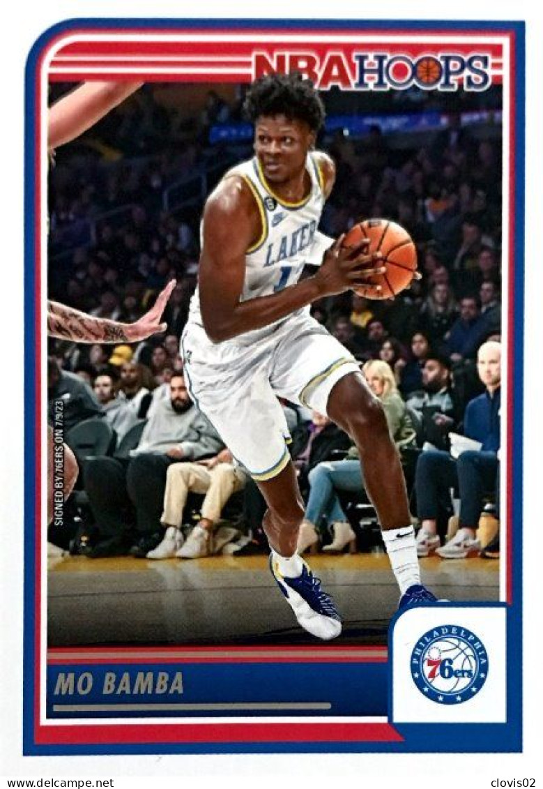 152 Mo Bamba - Philadelphia 76ers - Carte Panini 2023-2024 NBA Hoops Base Cards - Autres & Non Classés