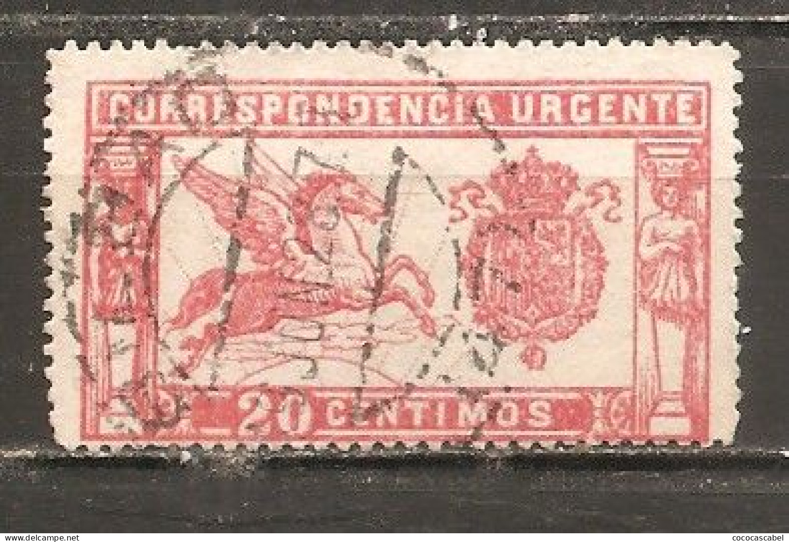 España/Spain-(usado) - Edifil  324 - Yvert  Urgente-2 (o) - Special Delivery