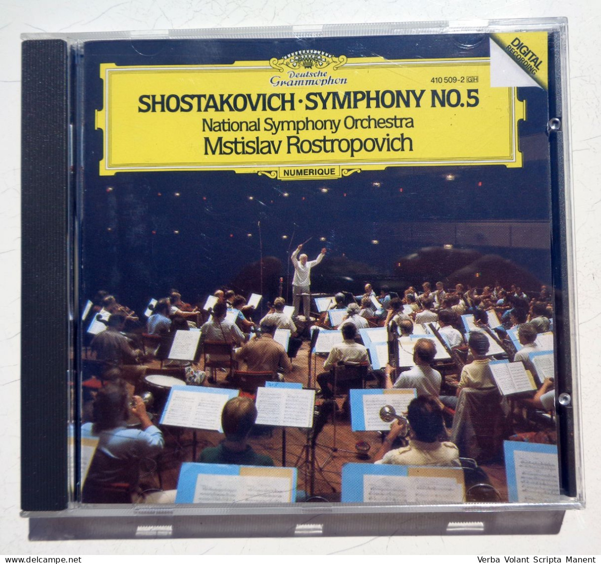 Q-1005 * SHOSTAKOVICH - SYMPHONY NO. 5 - NATIONAL SYMPHONY ORCHESTRA, ROSTROPOVICH - DEUTSCHE GRAMMOPHON, 4105092 - Klassiekers