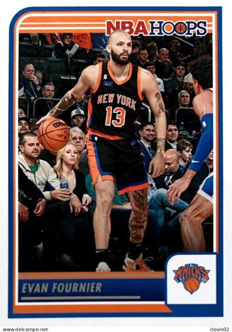 164 Evan Fournier - New York Knicks - Carte Panini 2023-2024 NBA Hoops Base Cards - Altri & Non Classificati