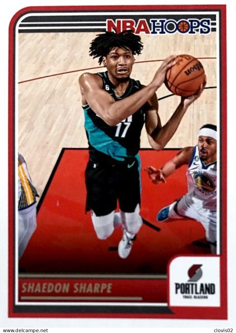 166 Shaedon Sharpe - Portland Trail Blazers - Carte Panini 2023-2024 NBA Hoops Base Cards - Altri & Non Classificati