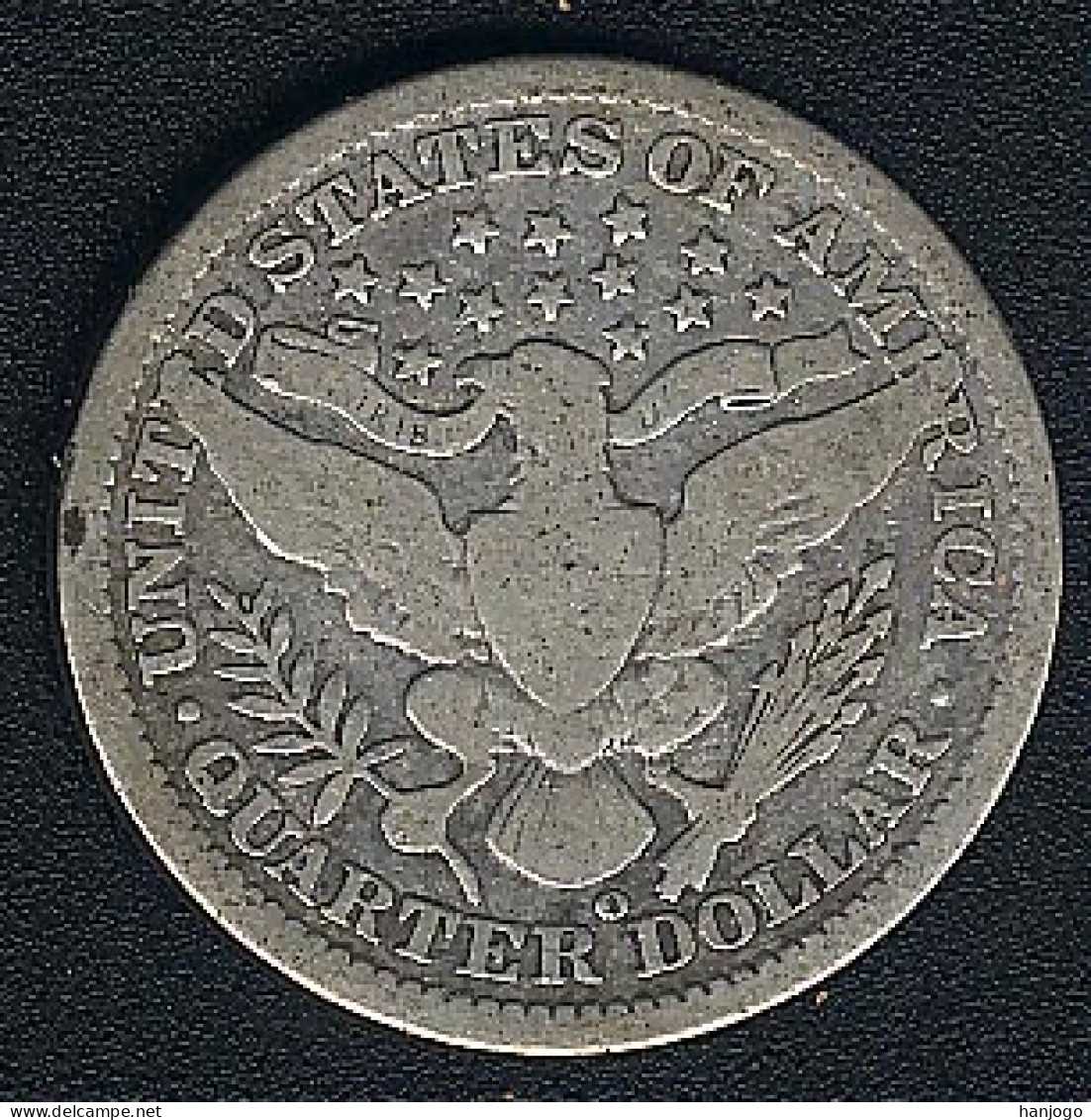 USA, 1/4 Dollar 1907 O, Silber, Barber - 1892-1916: Barber