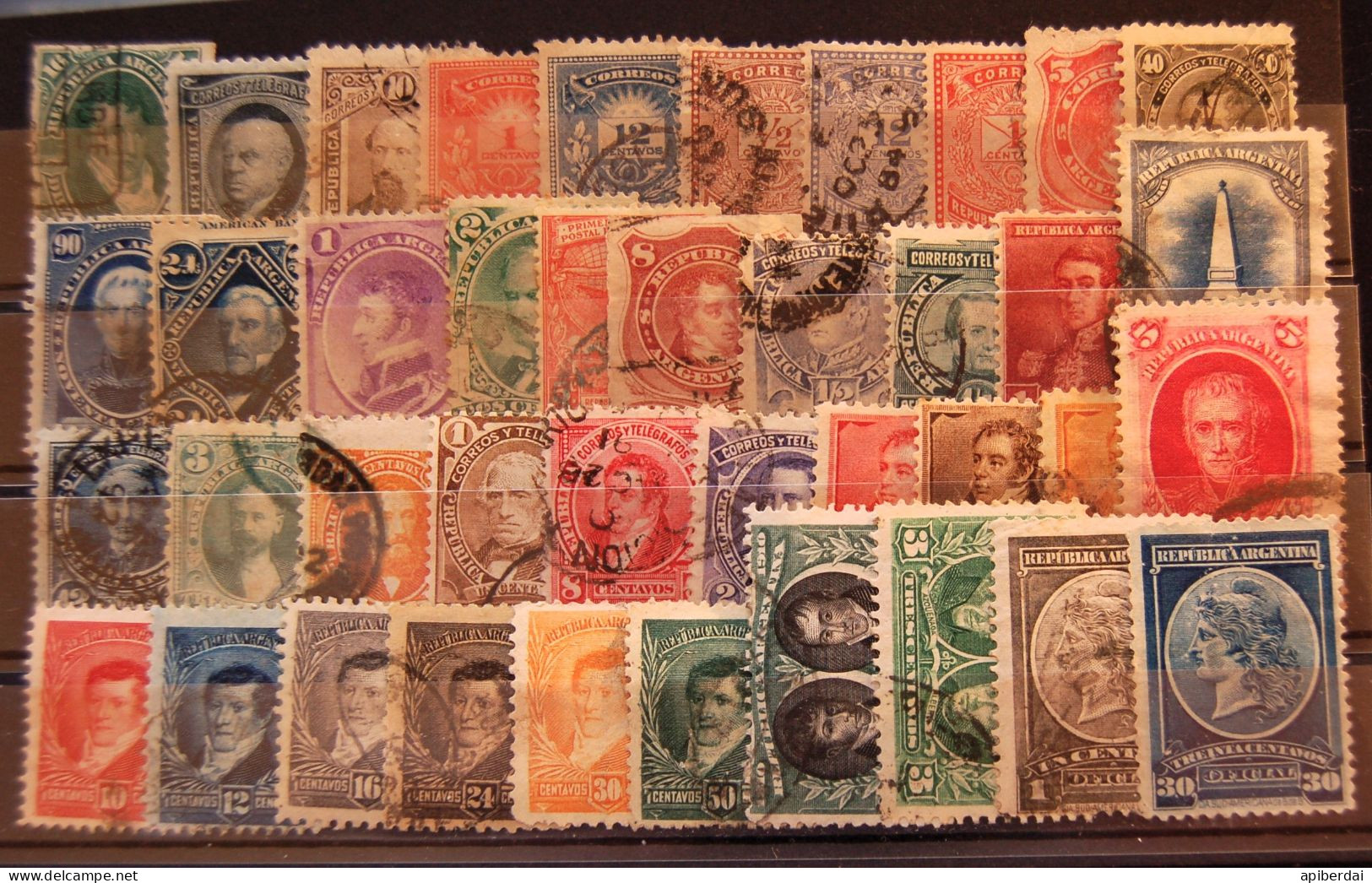 Argentina Argentine - Small Batch Of 40 Old Stamps Used - Collections, Lots & Series