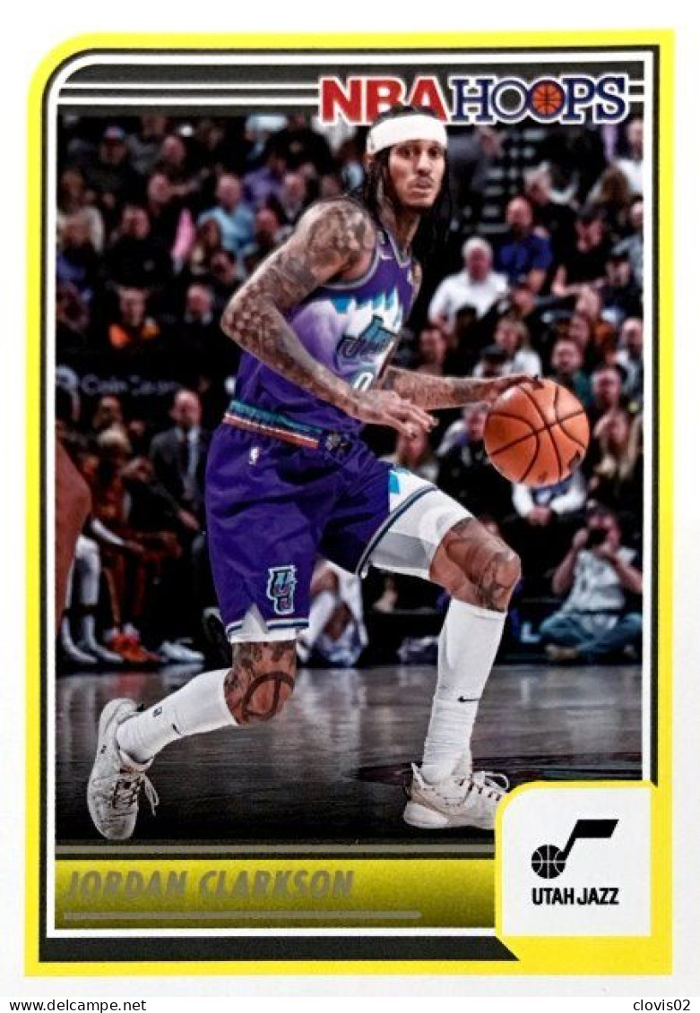 176 Jordan Clarkson - Utah Jazz - Carte Panini 2023-2024 NBA Hoops Base Cards - Andere & Zonder Classificatie