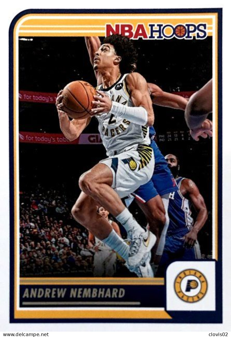 181 Andrew Nembhard - Indiana Pacers - Carte Panini 2023-2024 NBA Hoops Base Cards - Altri & Non Classificati