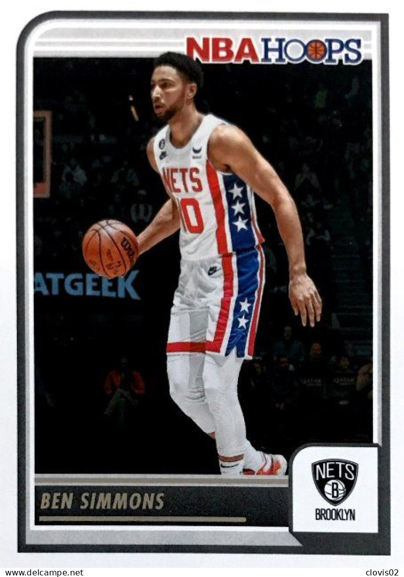 184 Ben Simmons - Brooklyn Nets - Carte Panini 2023-2024 NBA Hoops Base Cards - Autres & Non Classés